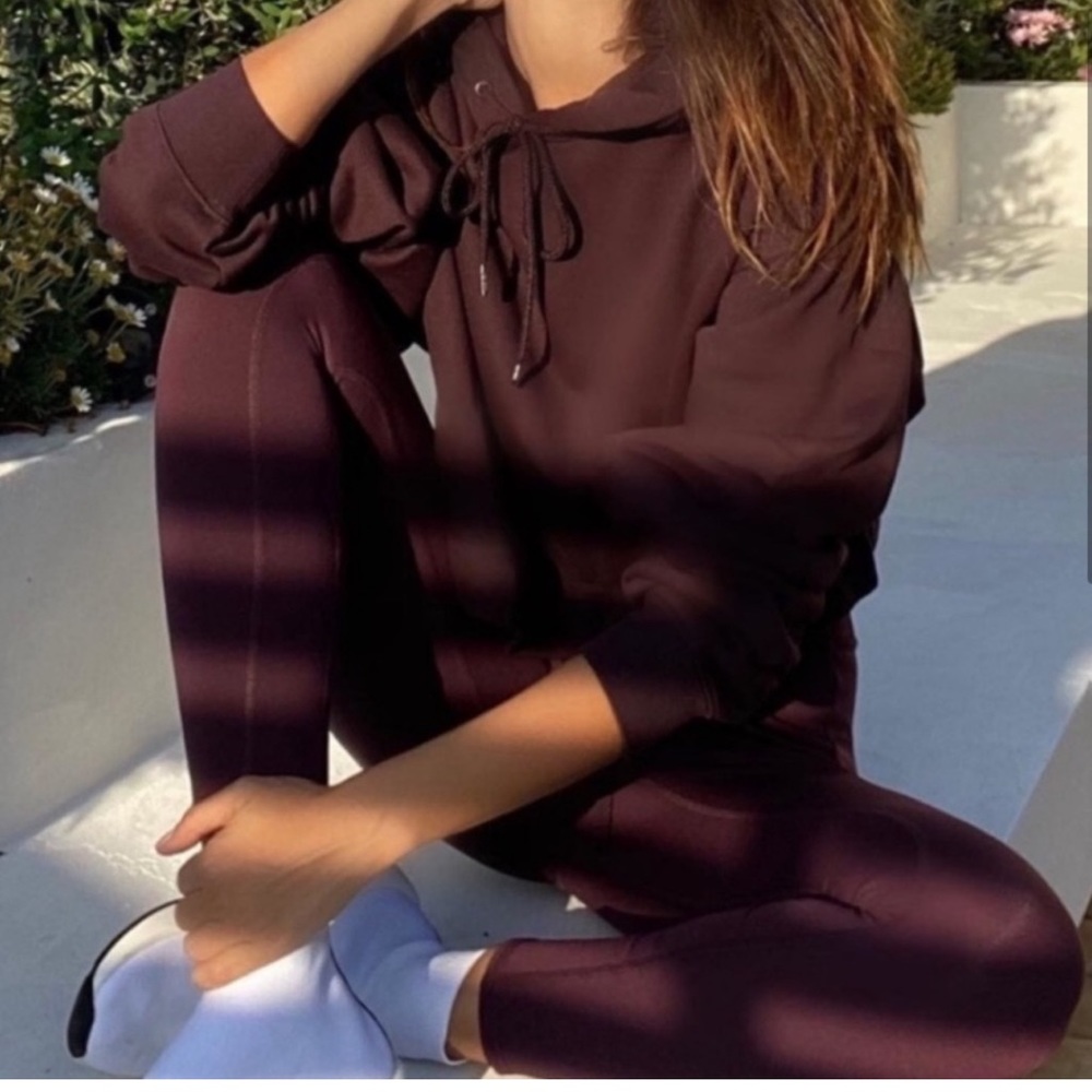 Alo Yoga Bae Hoodie Oxblood